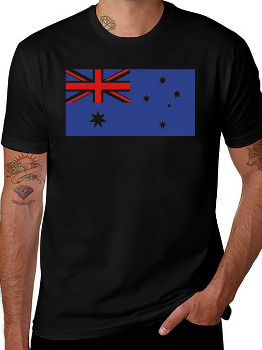 Camiseta Negra con Bandera Australiana