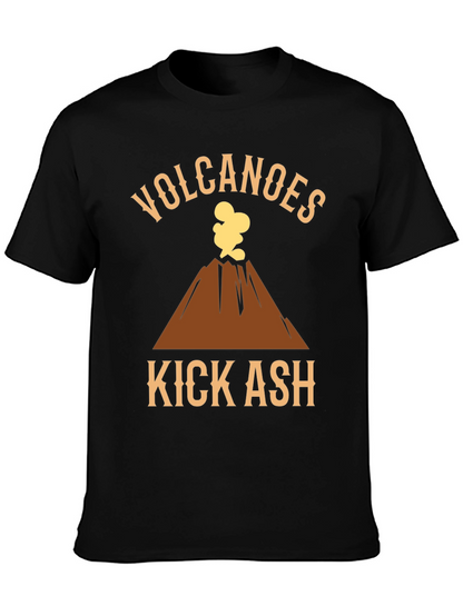 Camiseta Negra Volcanes Kick Ash