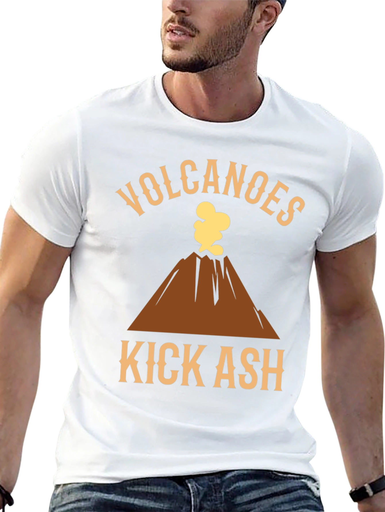 Camiseta Negra Volcanes Kick Ash