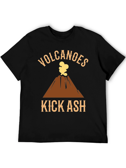 Camiseta Negra Volcanes Kick Ash