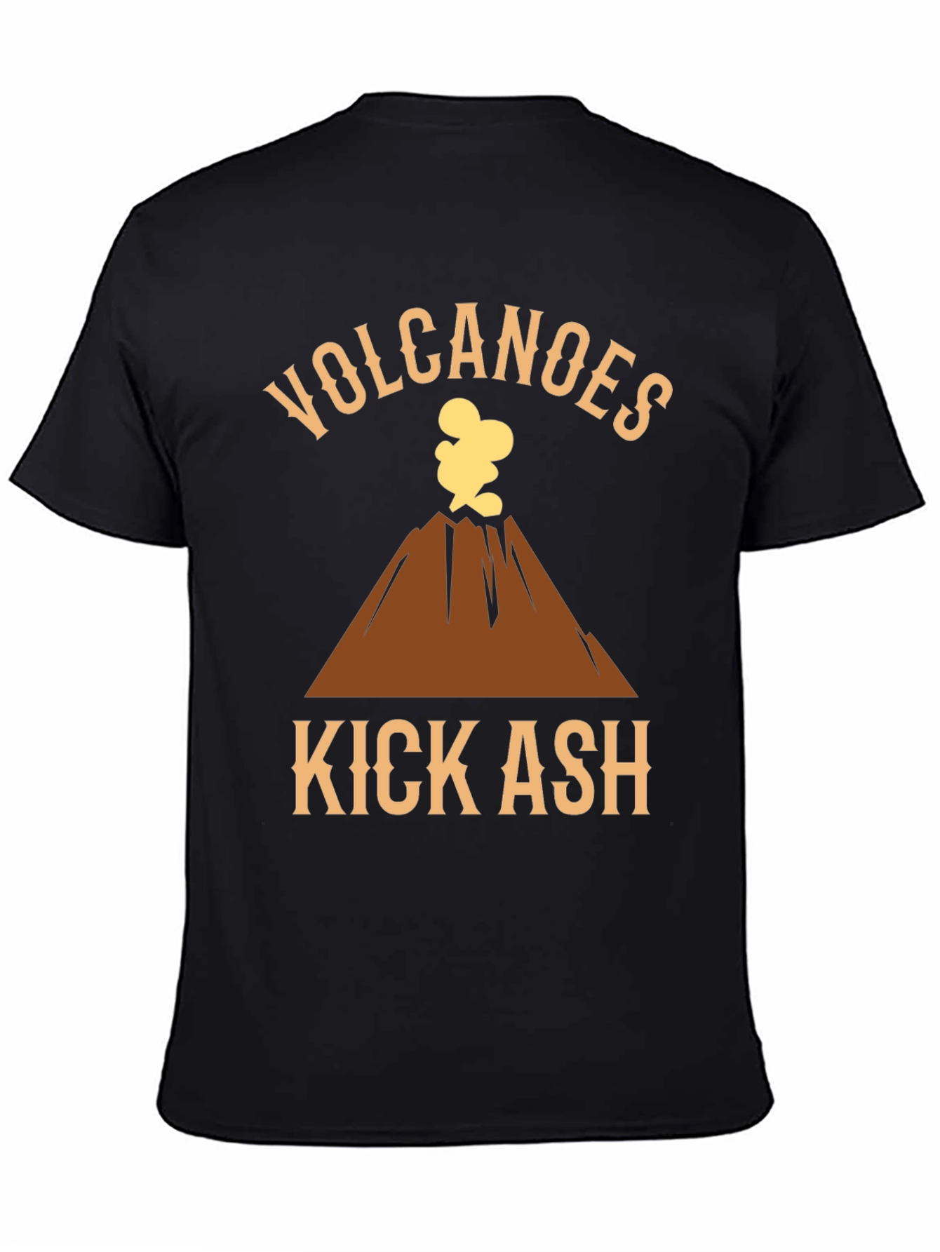 Camiseta Negra Volcanes Kick Ash