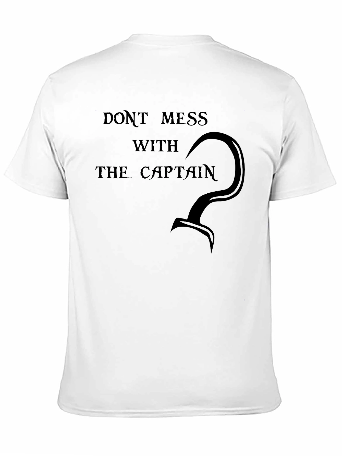 Camiseta Negra Capitán Garfio - No Molestar