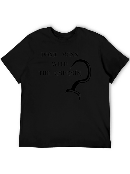 Camiseta Negra Capitán Garfio - No Molestar
