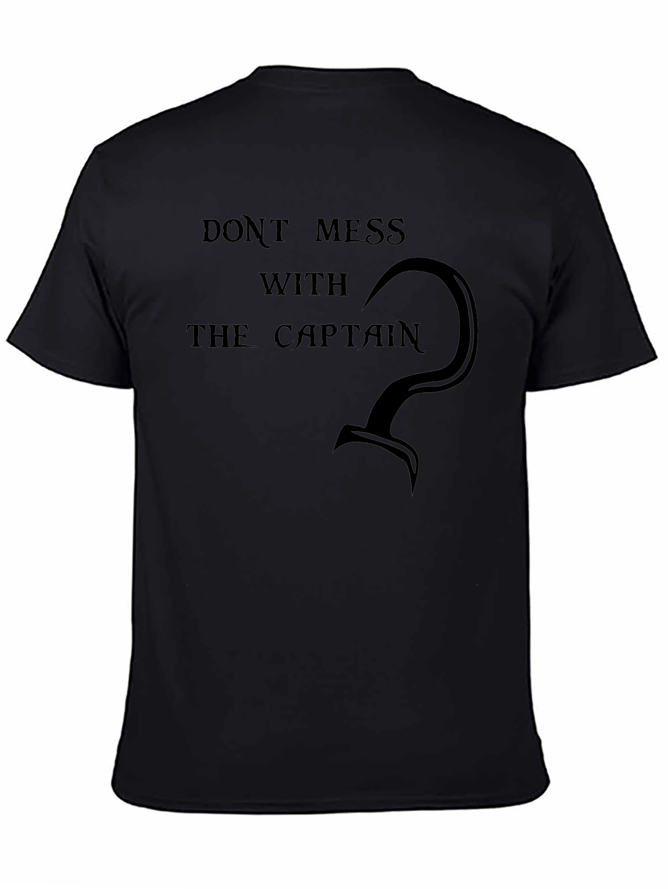 Camiseta Negra Capitán Garfio - No Molestar