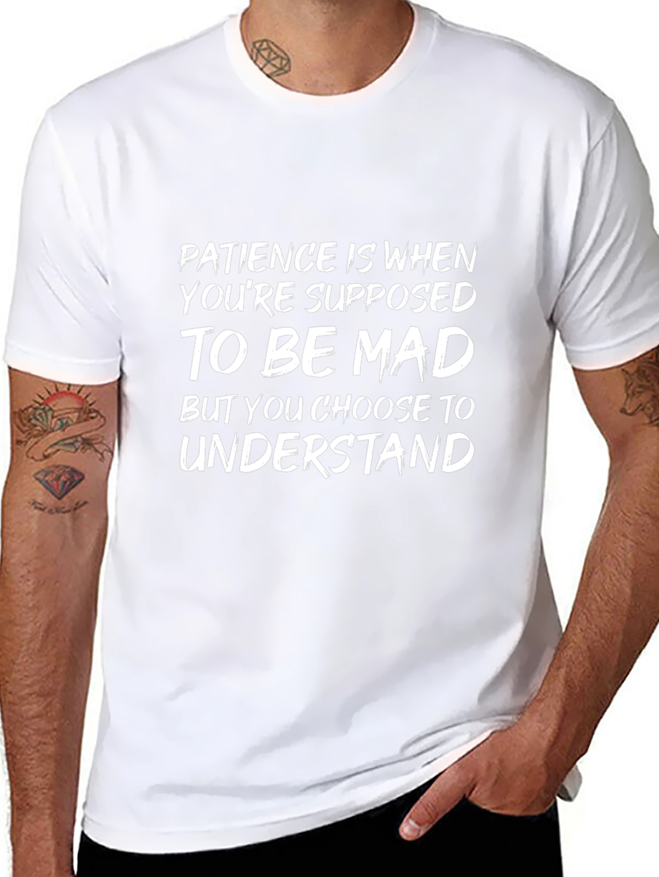 Camiseta Negra: Paciencia es Elegir Entender