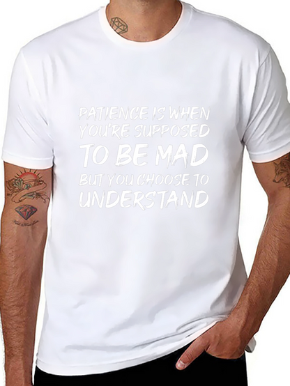Camiseta Negra: Paciencia es Elegir Entender