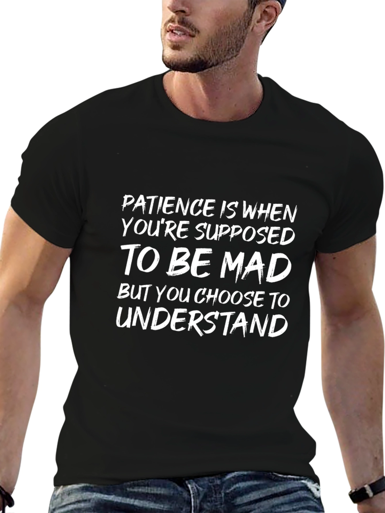 Camiseta Negra: Paciencia es Elegir Entender