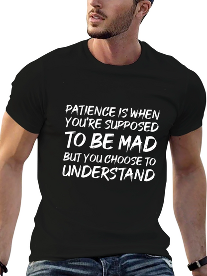 Camiseta Negra: Paciencia es Elegir Entender
