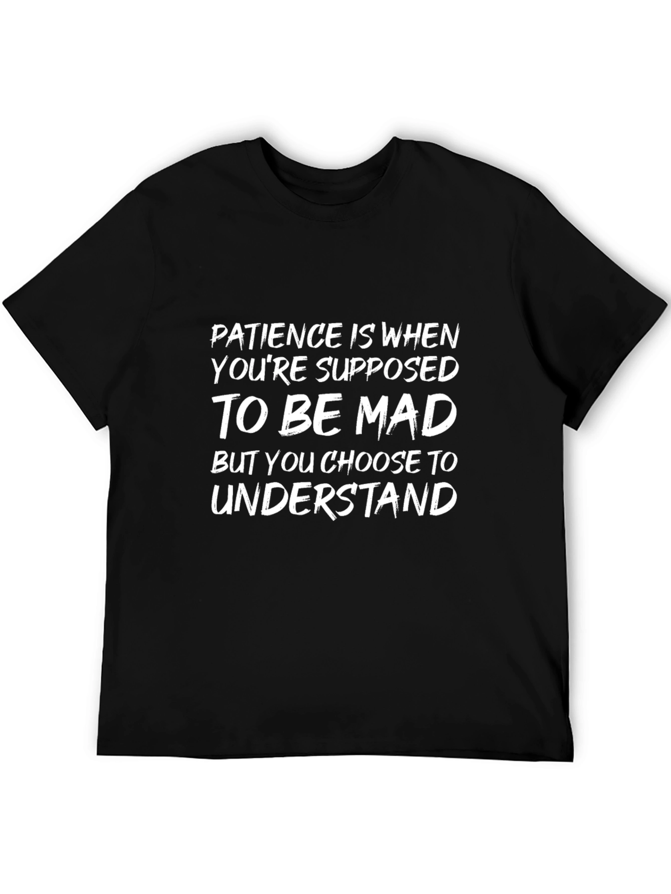 Camiseta Negra: Paciencia es Elegir Entender