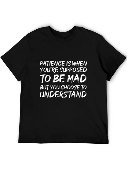 Camiseta Negra: Paciencia es Elegir Entender