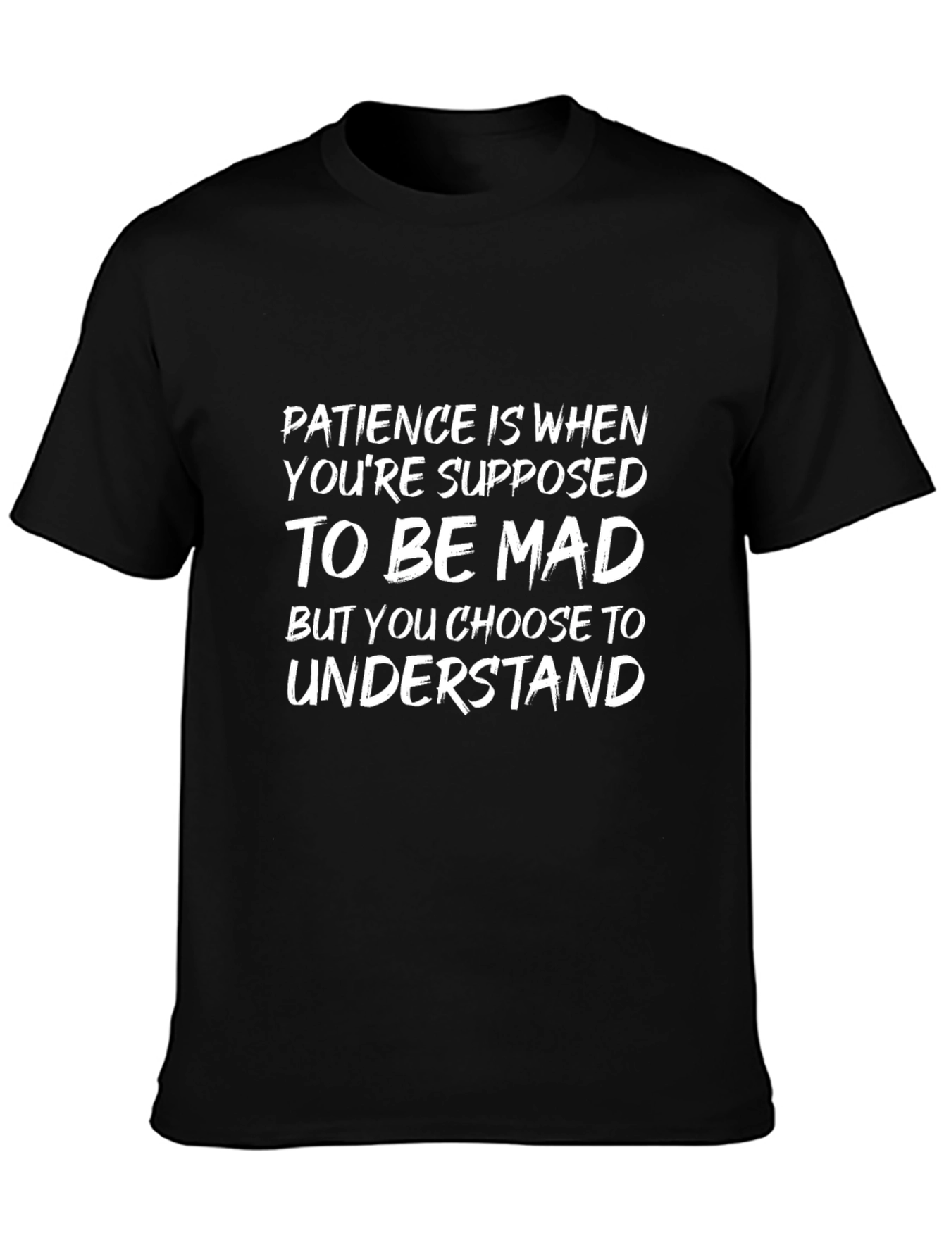 Camiseta Negra: Paciencia es Elegir Entender