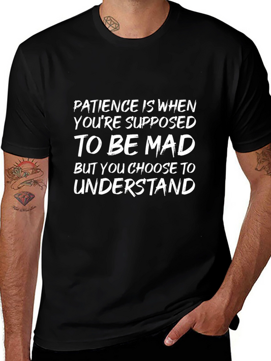 Camiseta Negra: Paciencia es Elegir Entender