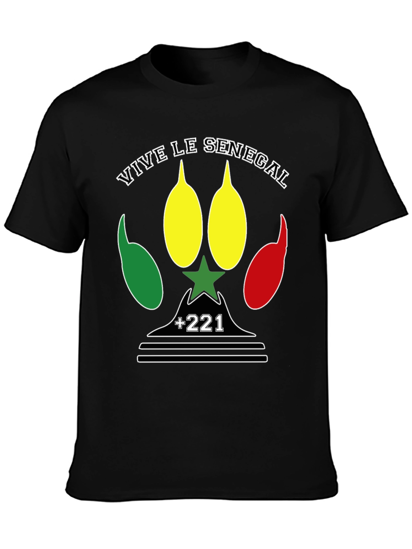Camiseta Vive le Senegal - Diseño Patriótico