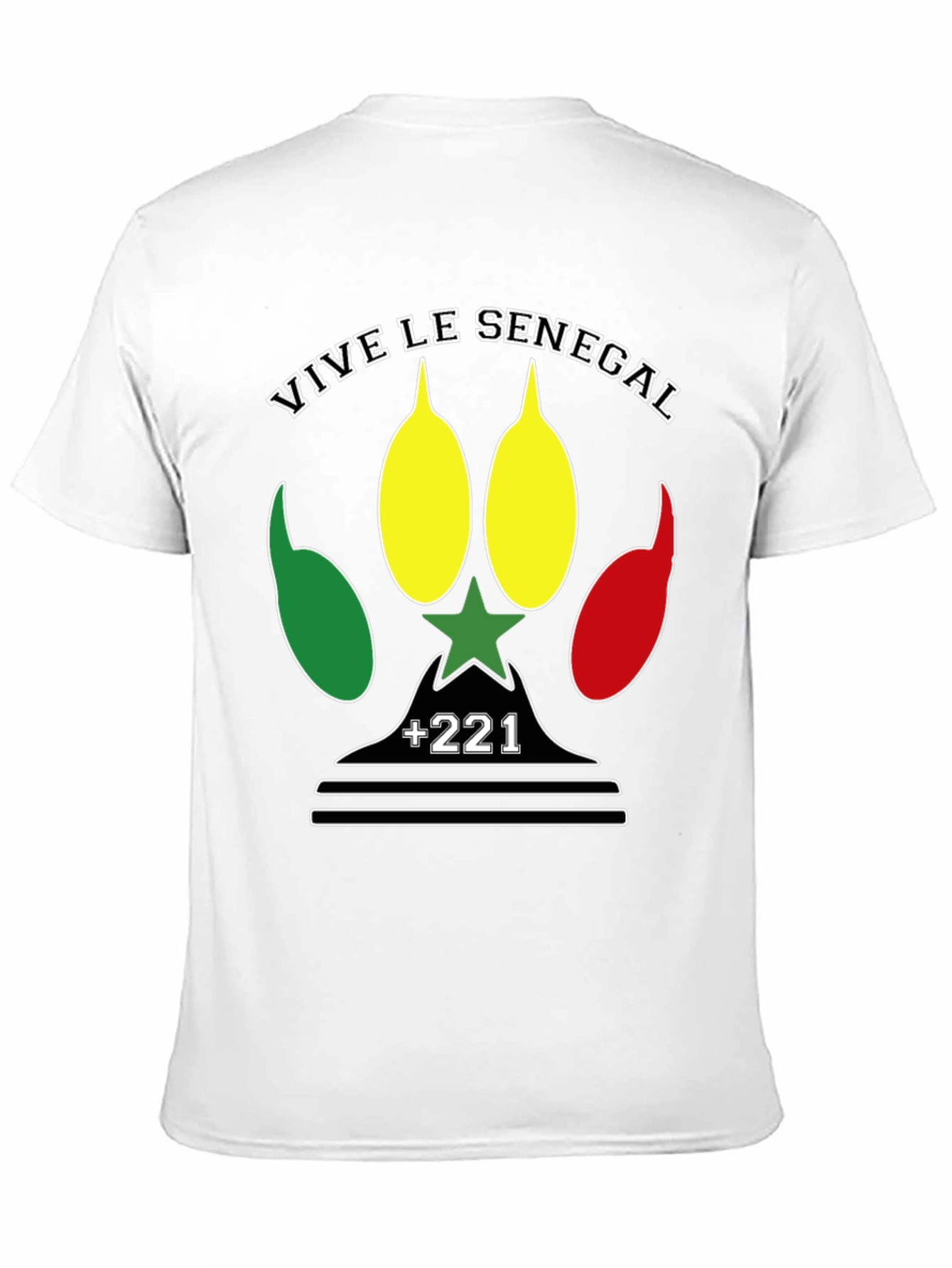 Camiseta Vive le Senegal - Diseño Patriótico