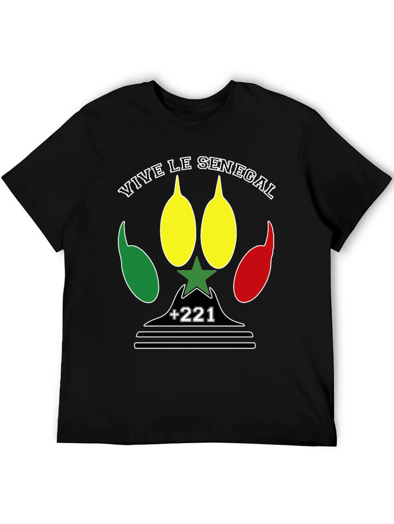 Camiseta Vive le Senegal - Diseño Patriótico