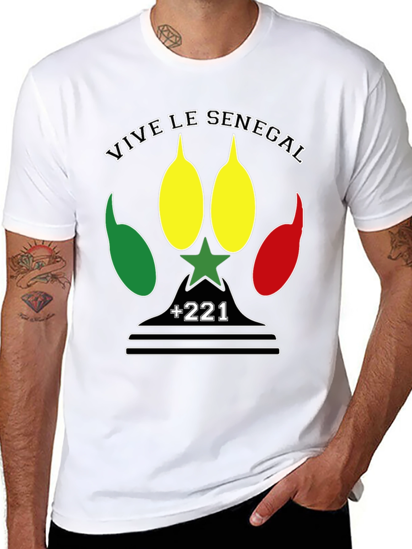 Camiseta Vive le Senegal - Diseño Patriótico