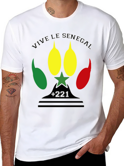 Camiseta Vive le Senegal - Diseño Patriótico