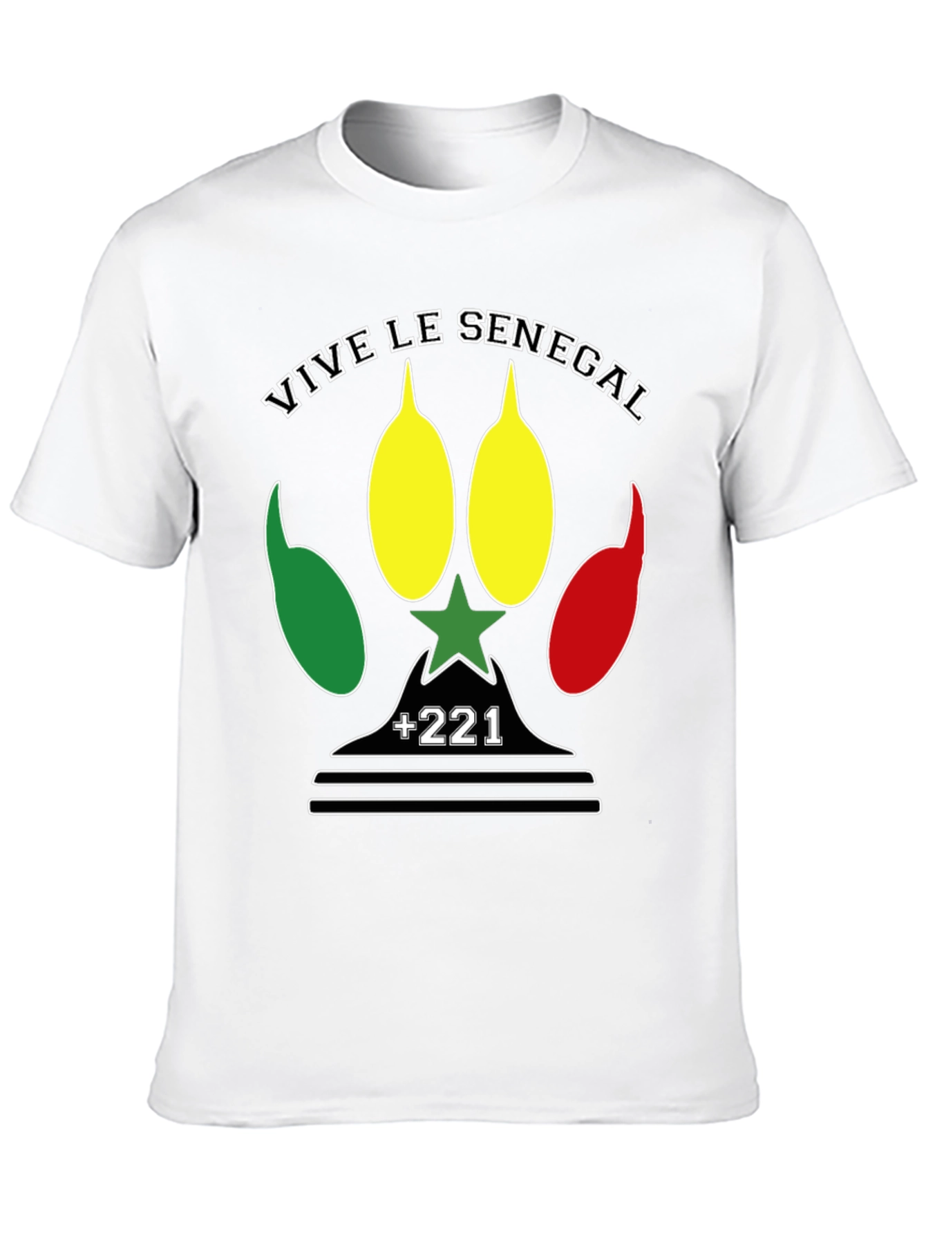 Camiseta Vive le Senegal - Diseño Patriótico