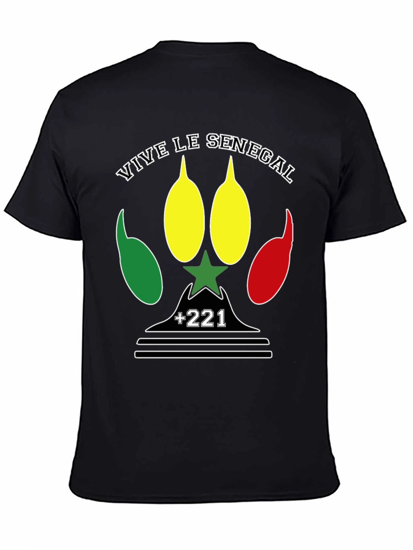 Camiseta Vive le Senegal - Diseño Patriótico
