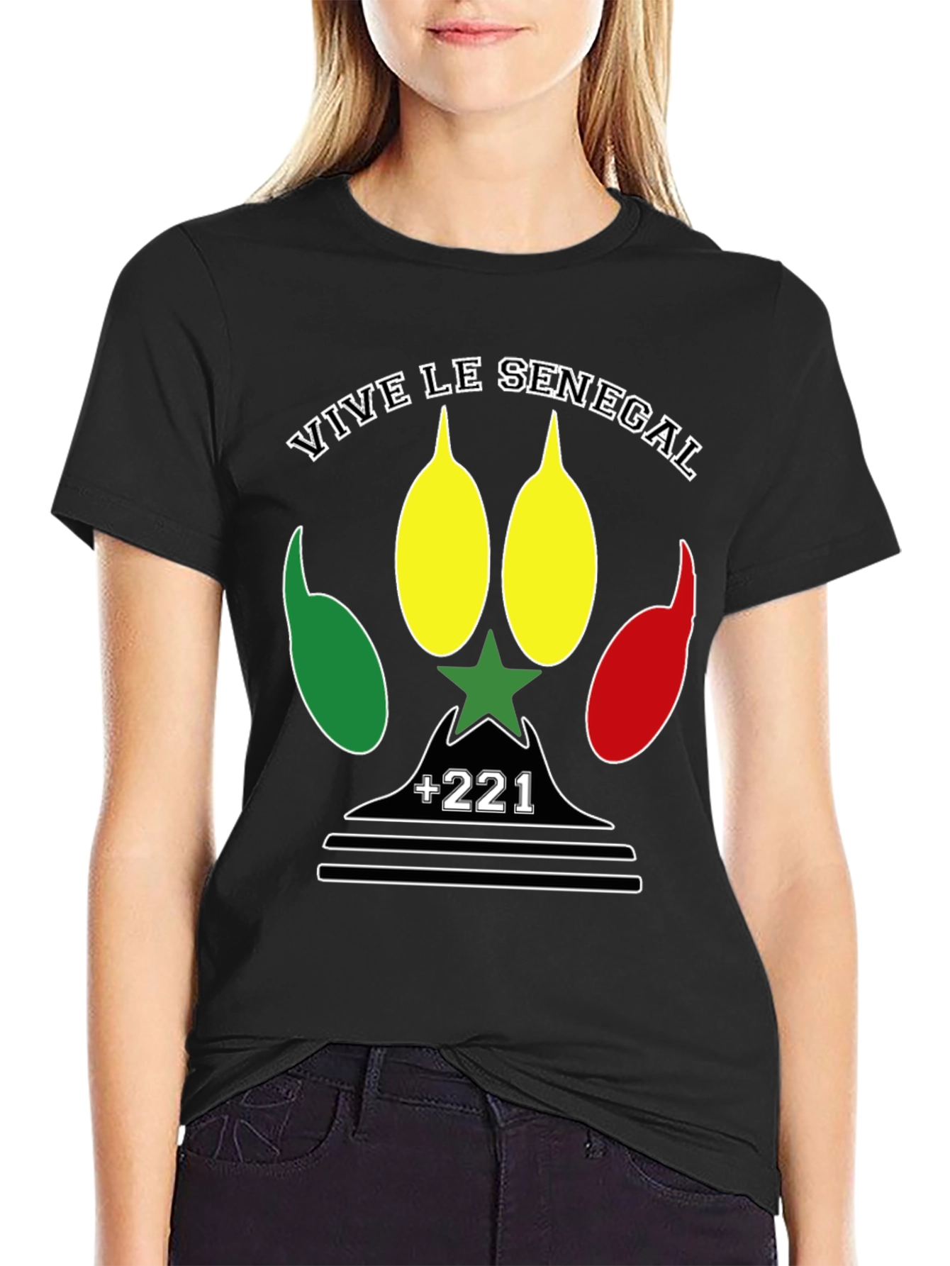 Camiseta Vive le Senegal - Diseño Patriótico