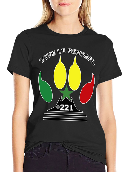 Camiseta Vive le Senegal - Diseño Patriótico