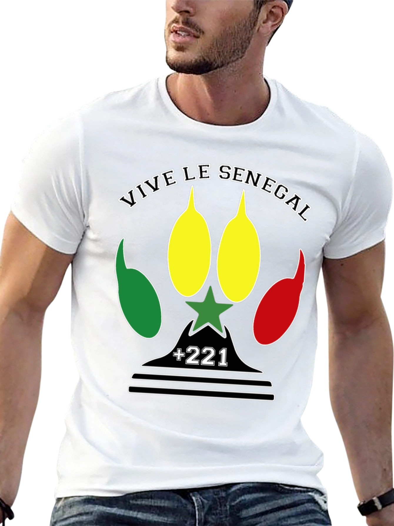 Camiseta Vive le Senegal - Diseño Patriótico