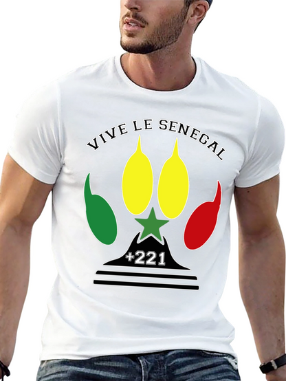 Camiseta Vive le Senegal - Diseño Patriótico