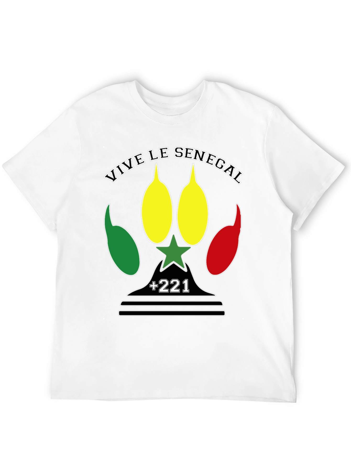 Camiseta Vive le Senegal - Diseño Patriótico