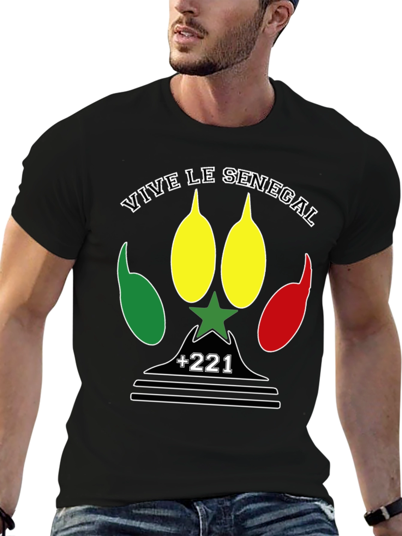 Camiseta Vive le Senegal - Diseño Patriótico
