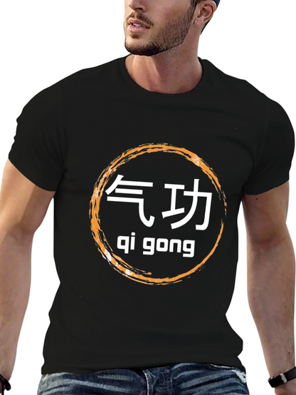Camiseta Negra Qi Gong - Estilo y Bienestar