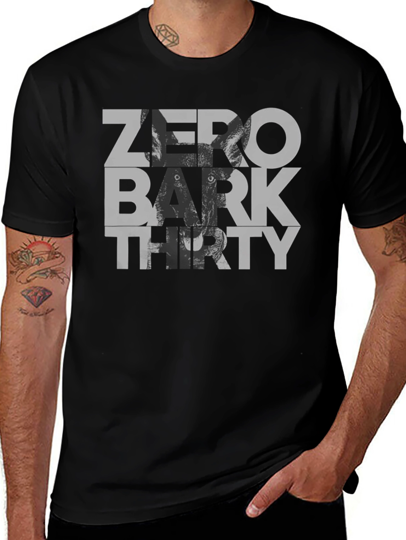 Camiseta Negra Zero Bark Thirty
