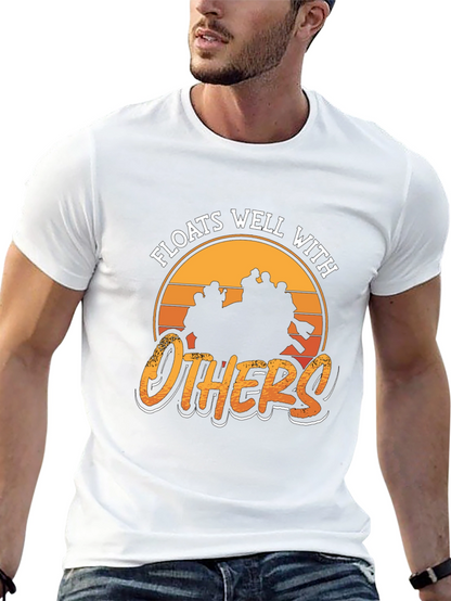 Camiseta Negra: Flota Bien con Otros