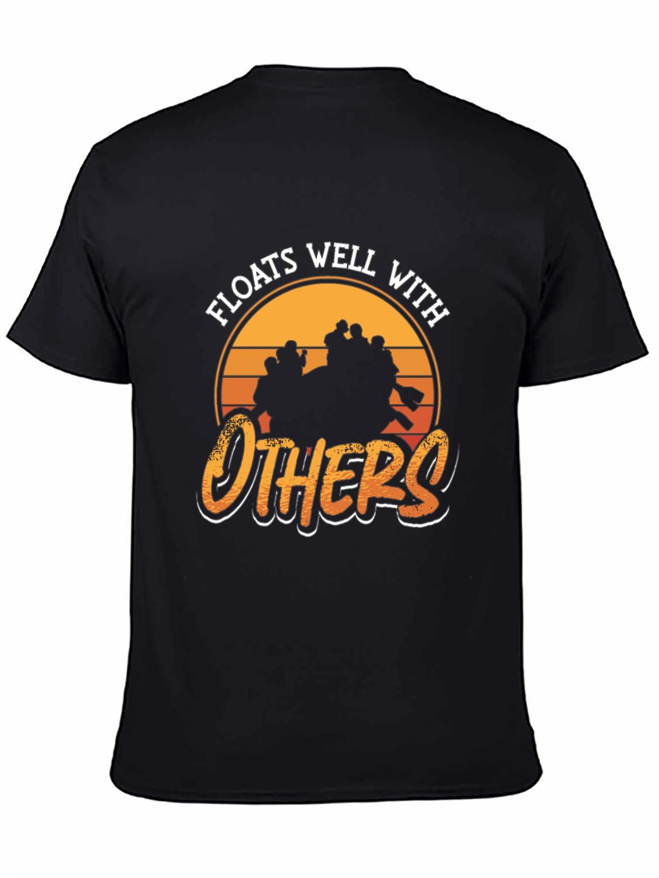 Camiseta Negra: Flota Bien con Otros