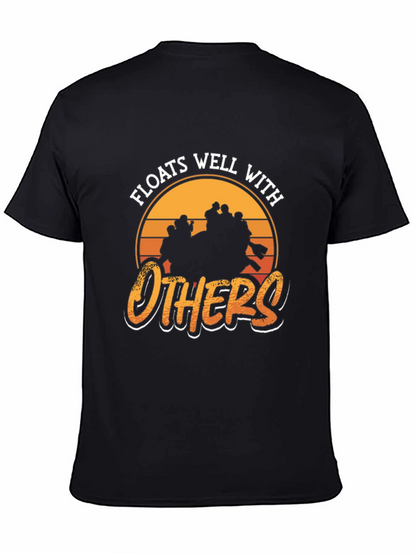 Camiseta Negra: Flota Bien con Otros