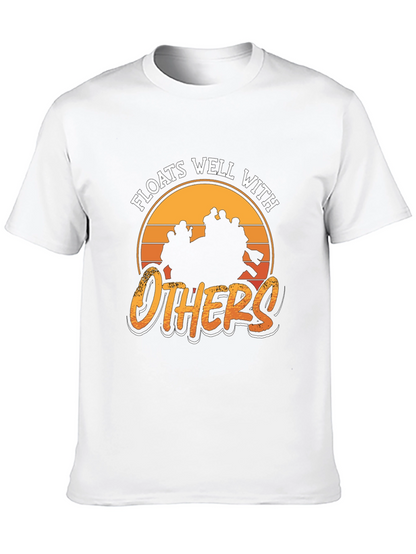 Camiseta Negra: Flota Bien con Otros