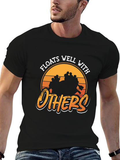 Camiseta Negra: Flota Bien con Otros