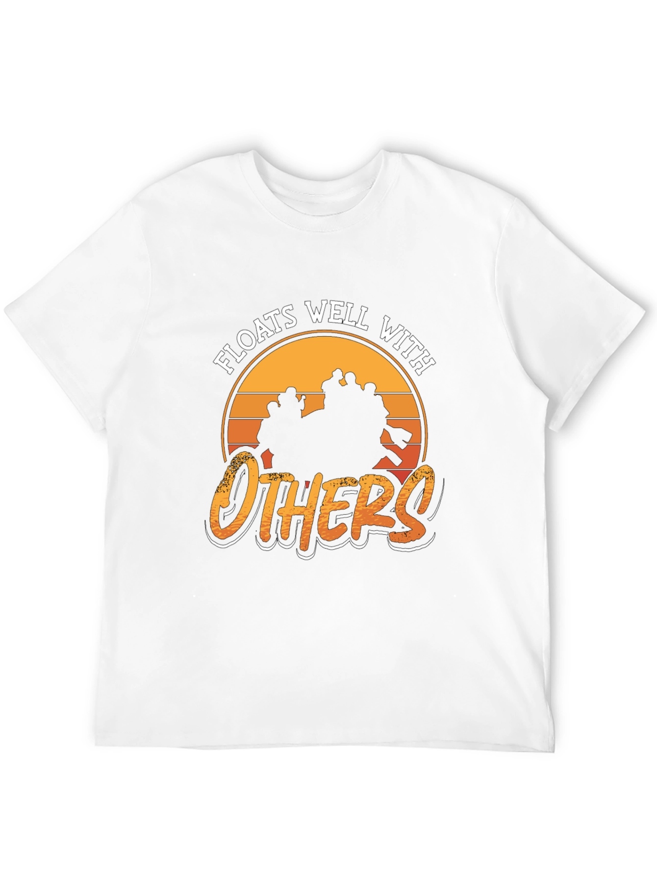 Camiseta Negra: Flota Bien con Otros