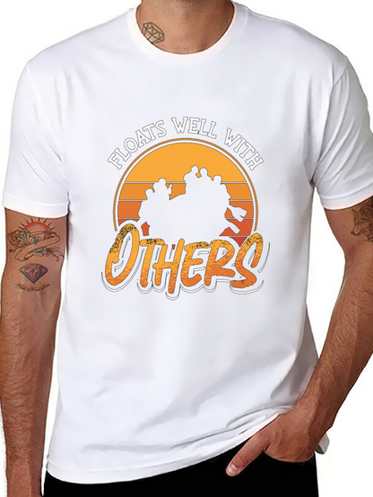 Camiseta Negra: Flota Bien con Otros