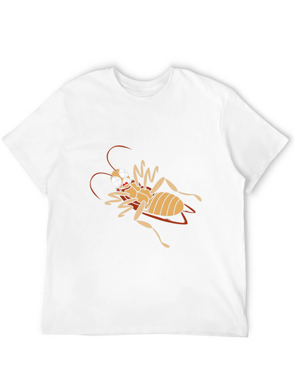 Camiseta Negra con Diseño de Insecto Caricaturesco