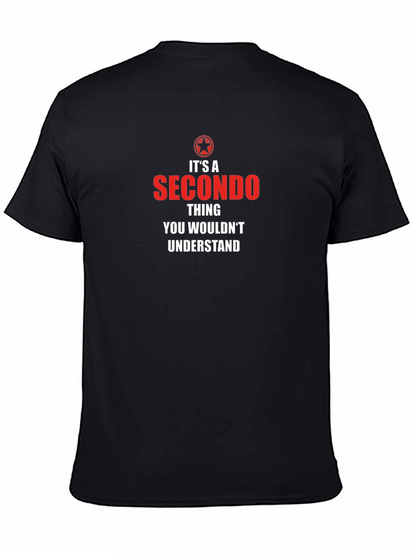 Camiseta Negra Secondo Thing: Estilo Único