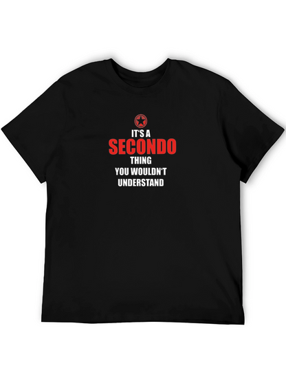 Camiseta Negra Secondo Thing: Estilo Único
