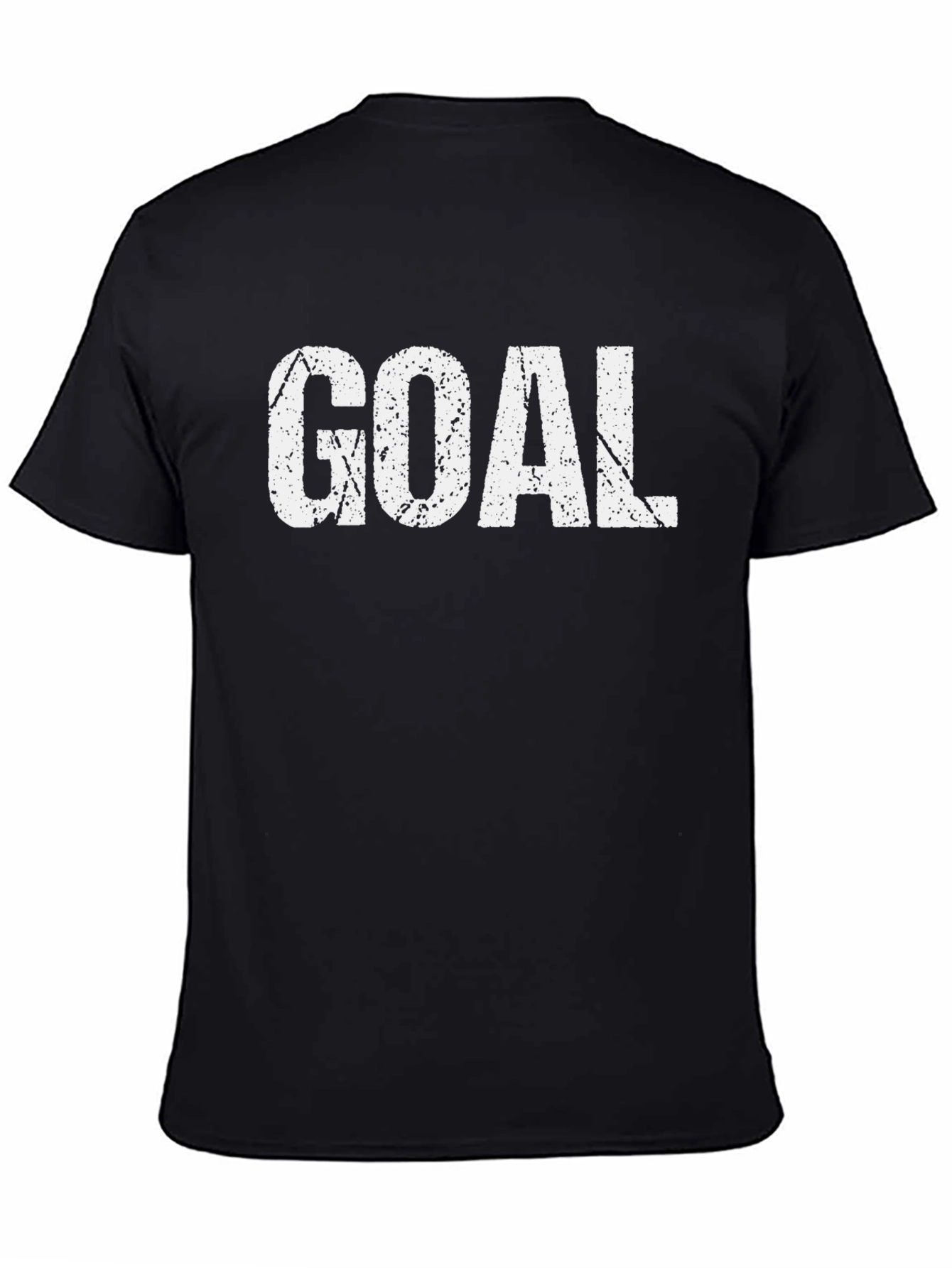 Camiseta Negra GOAL Estilo Grunge