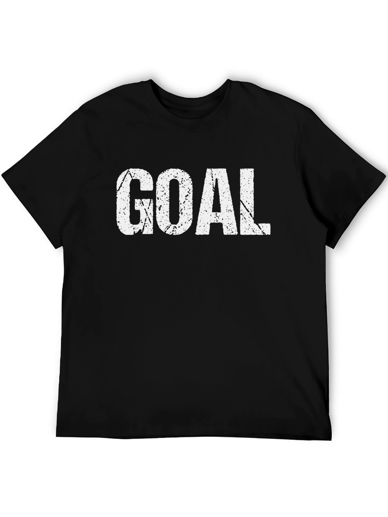 Camiseta Negra GOAL Estilo Grunge