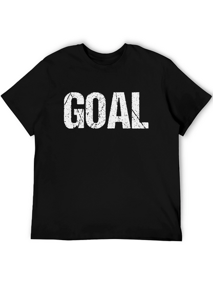 Camiseta Negra GOAL Estilo Grunge