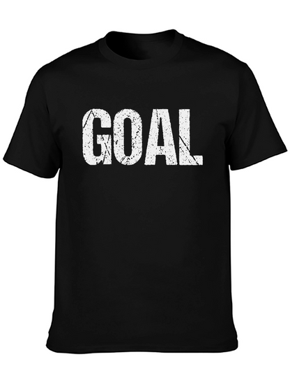 Camiseta Negra GOAL Estilo Grunge