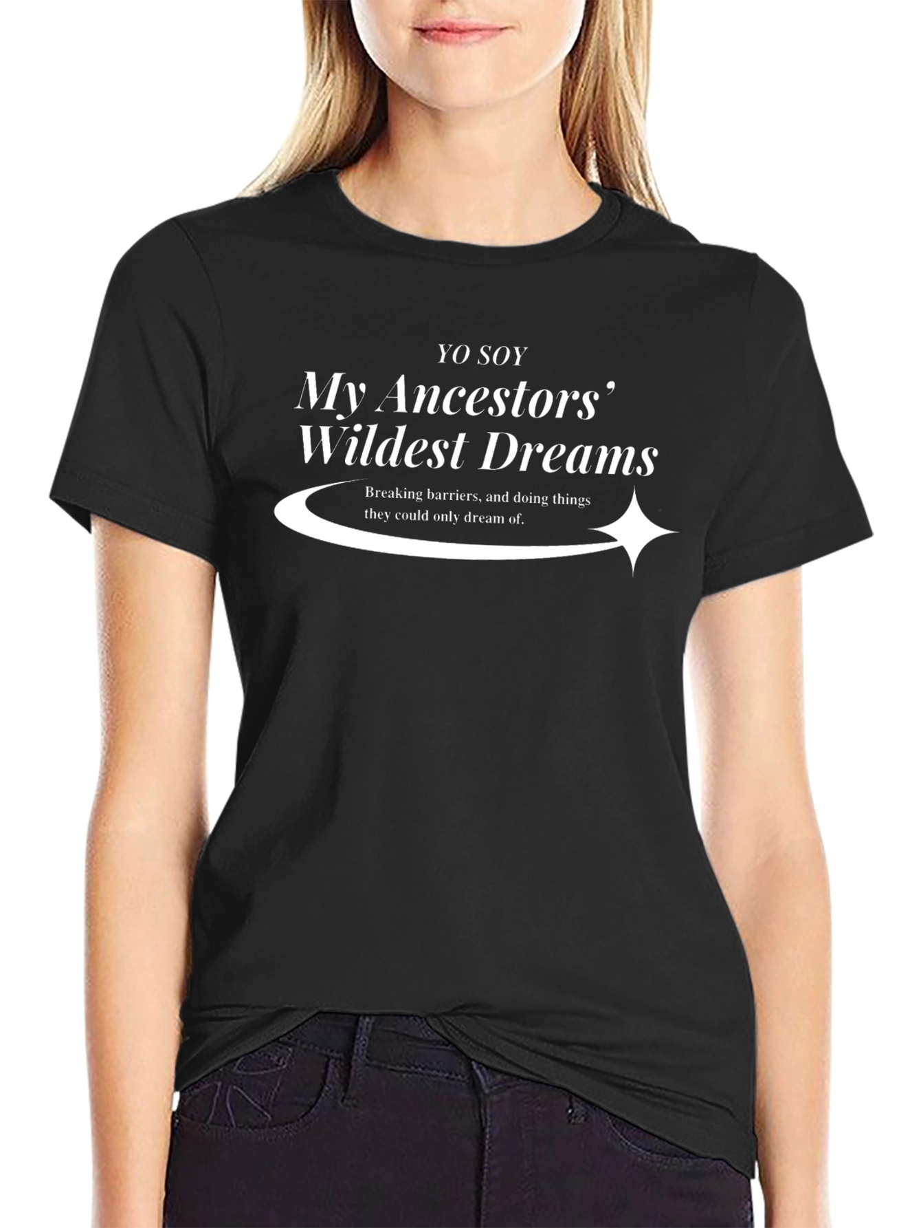 Camiseta Negra: Mis Ancestros Sueños
