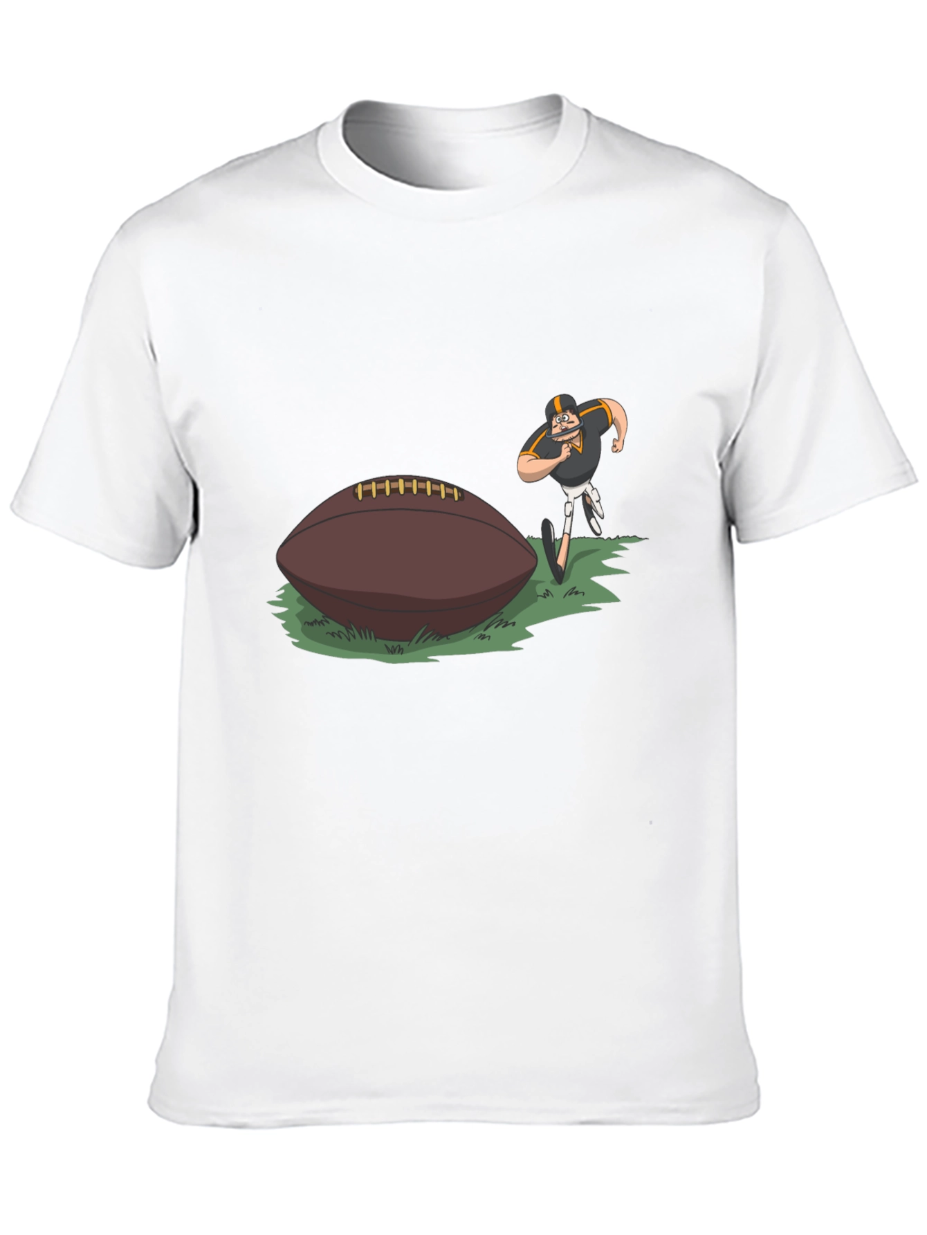 Camiseta Negra Fútbol Americano Dibujos
