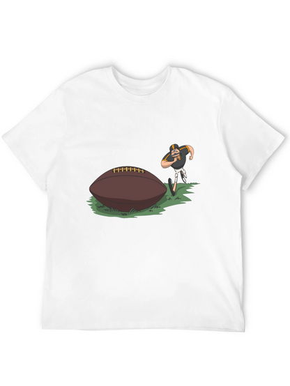 Camiseta Negra Fútbol Americano Dibujos