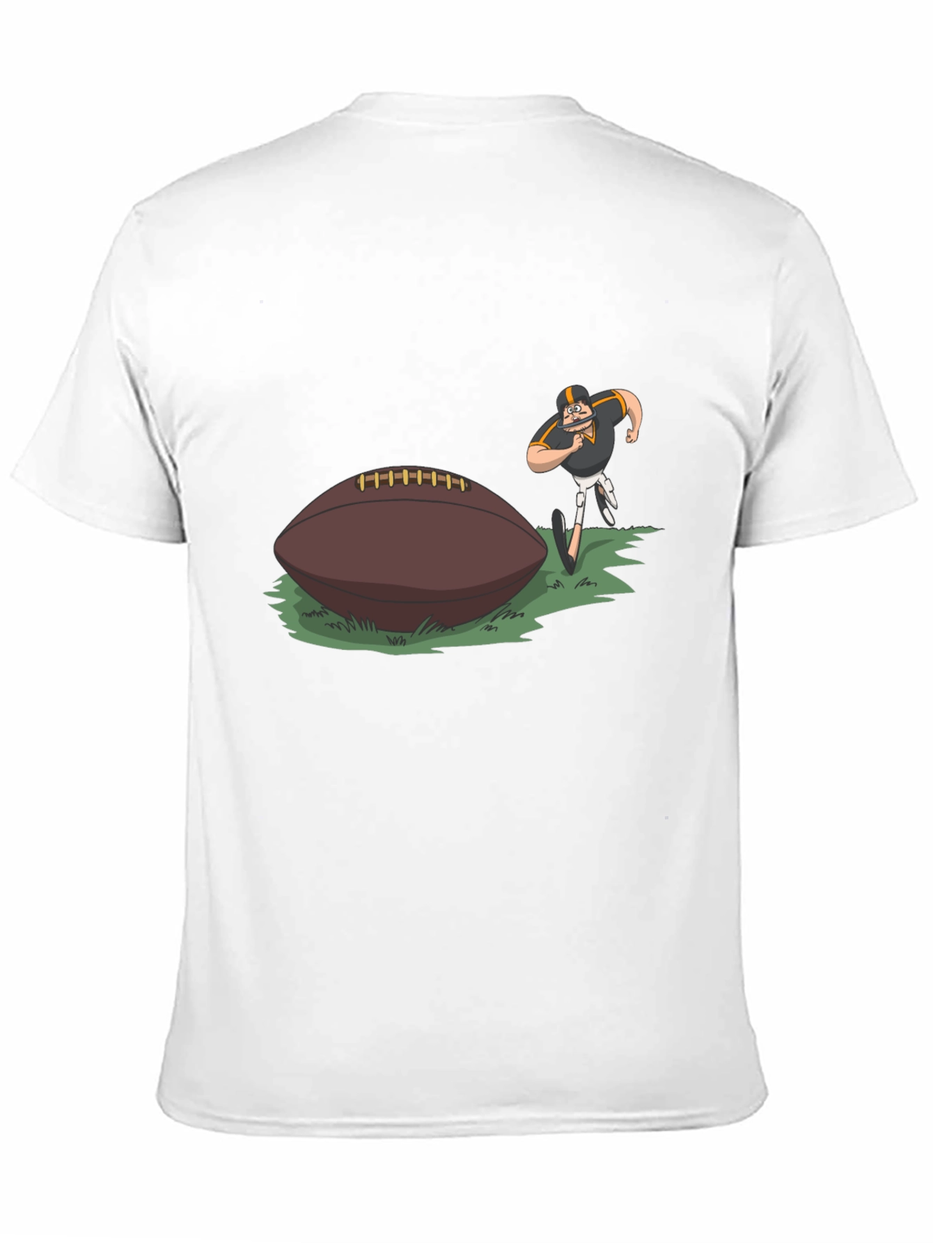 Camiseta Negra Fútbol Americano Dibujos