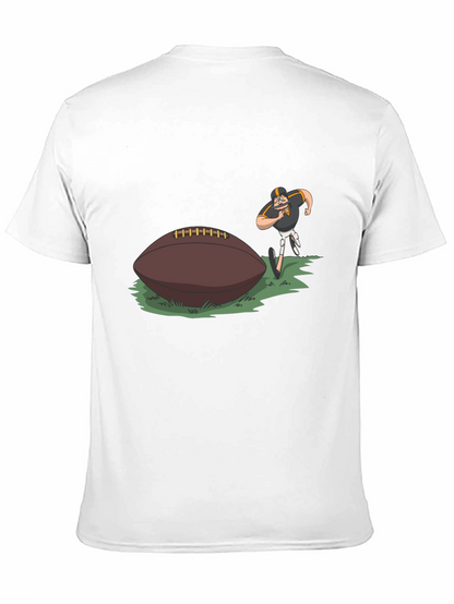 Camiseta Negra Fútbol Americano Dibujos
